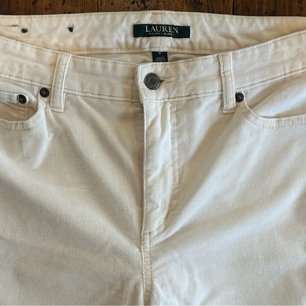 Ralph Lauren White Corduroy Pants Size 8 - Picture 3 of 6
